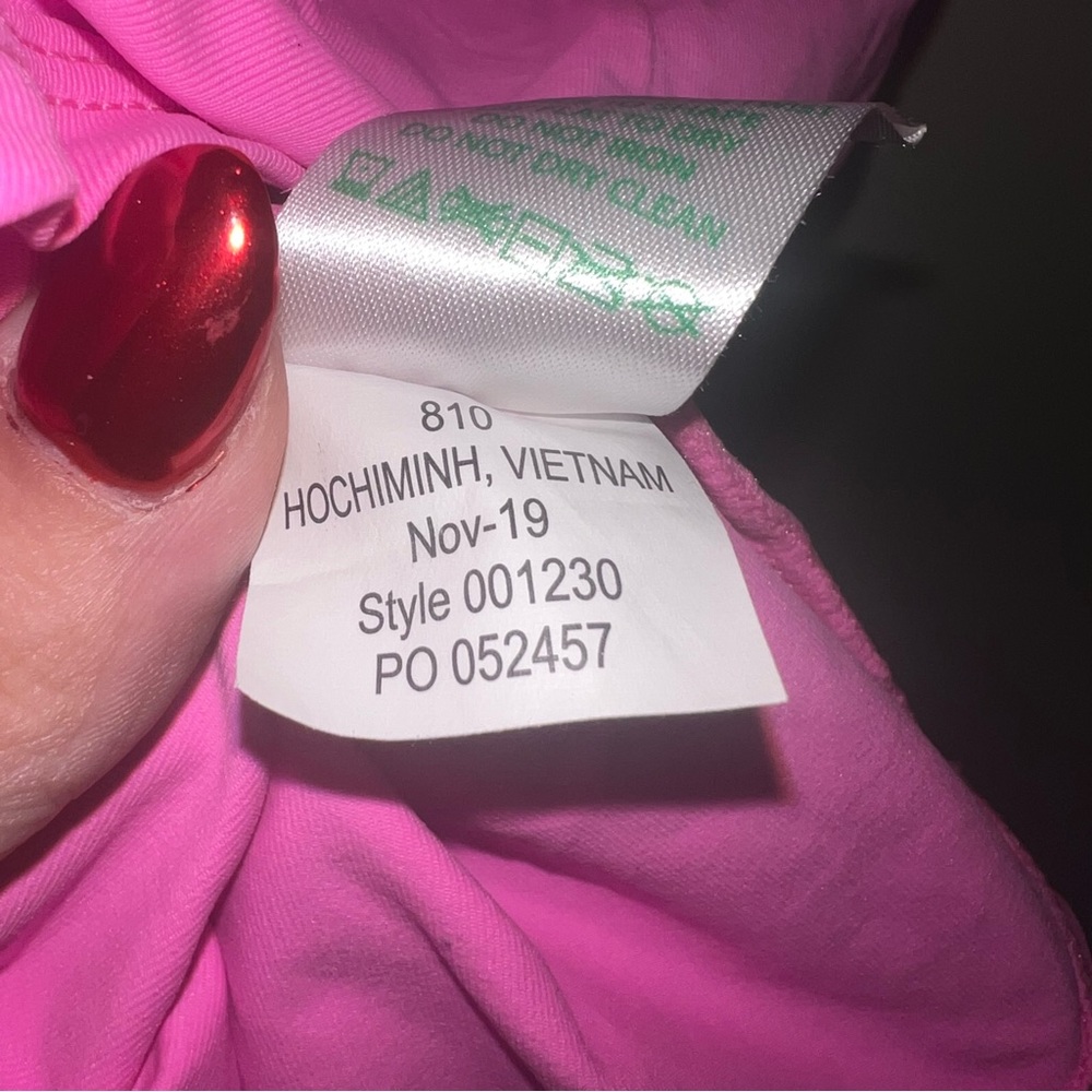 Lilly Pulitzer Pink Athletic Tank Top XS | Stretch Activewear Performance Top - Picture 7 of 7